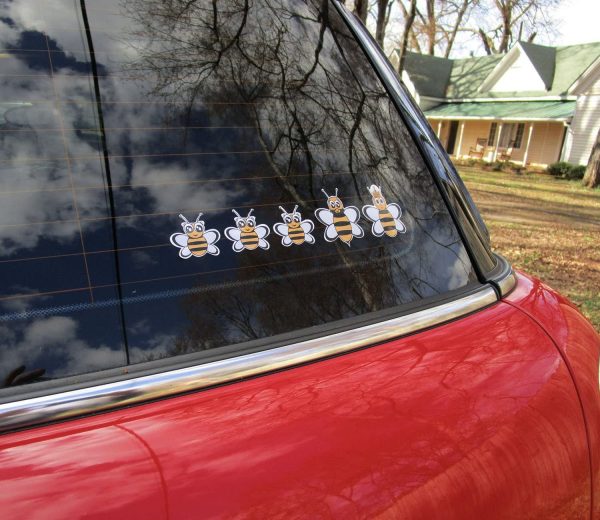 Honey Bee Family Car Stickers in Car 1