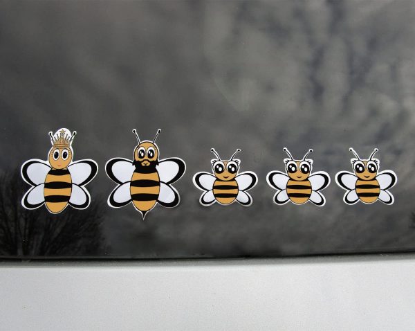 Honey Bee Family Car Stickers in Car 6