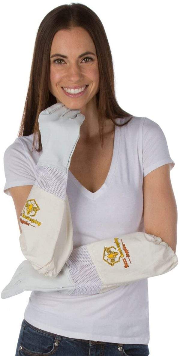 Goatskin Beekeeping Gloves Front